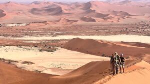 Trekking in the Namib Desert